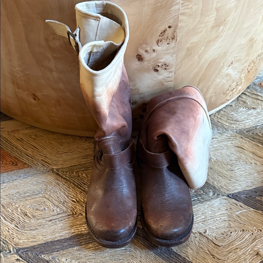 Freebird by Steven Ombre Brown Tan Heeled Boots - Picture 5 of 9